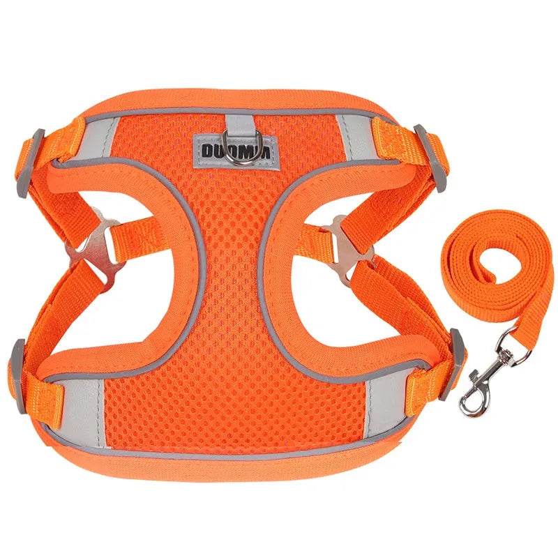 Dog Harness Leash for Small Medium Chest Strap Reflective