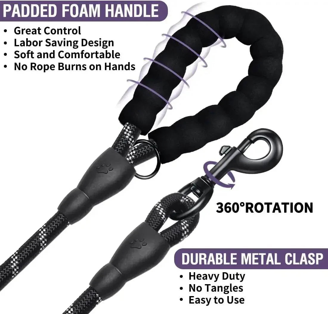 Strong Dog Leash Pet Leashes Reflectiv For Big Small Medium