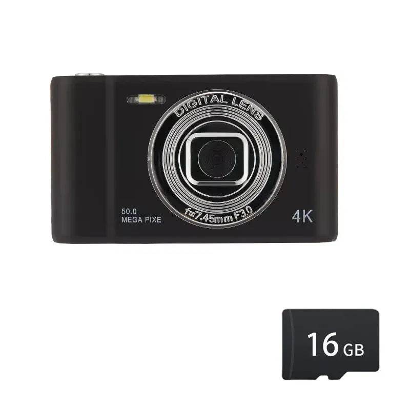 4K Digital Camera Travel Selfie Camara 50 Megapixels H2.4inch Screen