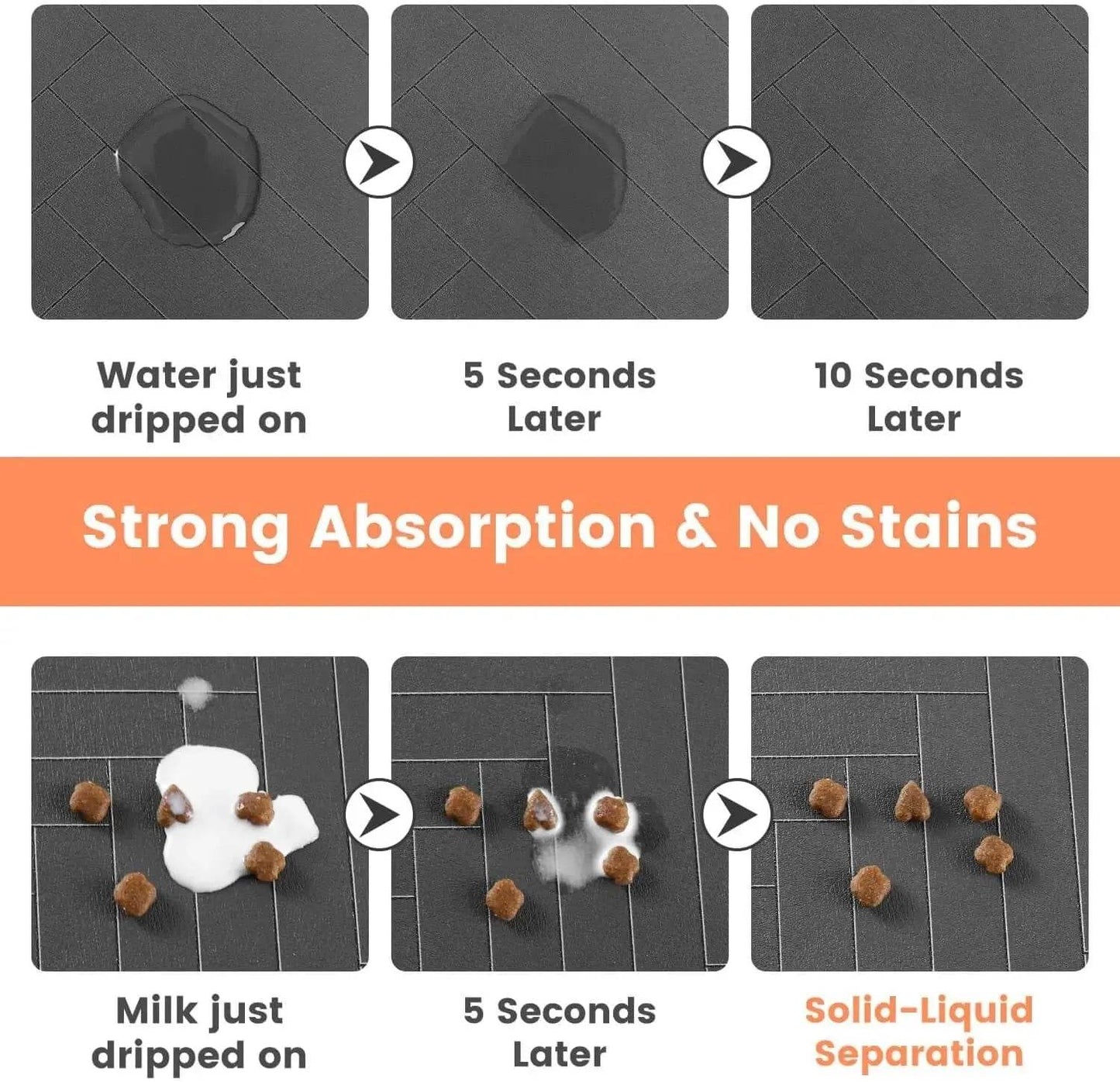 Dog Cat Food Mat - Durable Feeding Mats