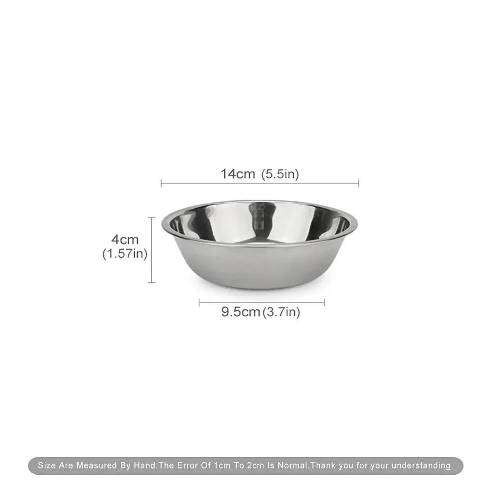 Stainless Steel Dog Bowl for Cats & Dogs - Cartoon Design