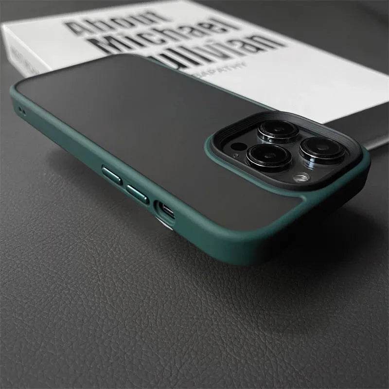 Armor Shockproof Hybrid Case for iPhone 15 14 16 Pro Max Matte Back Cover