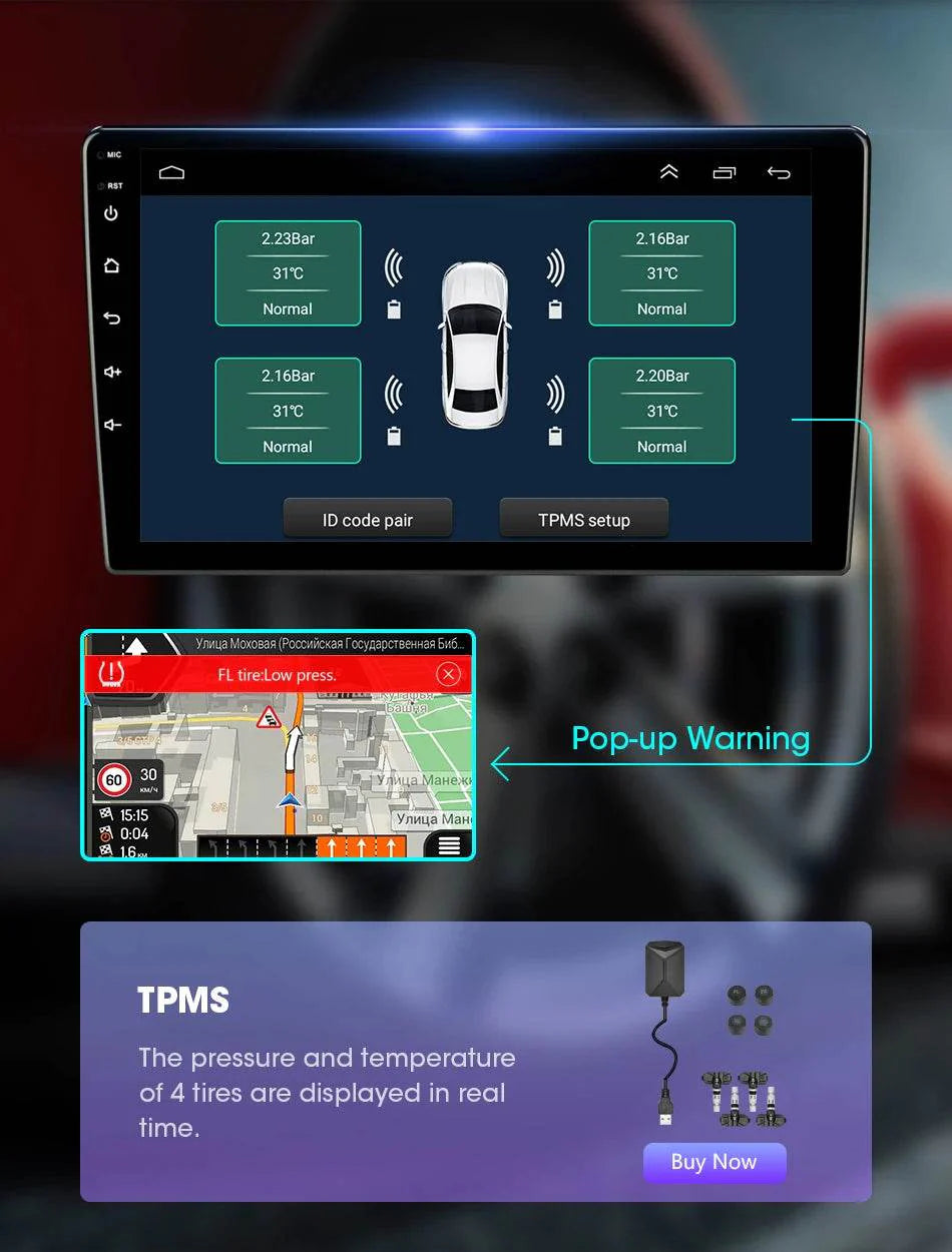 Android 12 Car Radio for Nissan Kia Honda Toyota VW