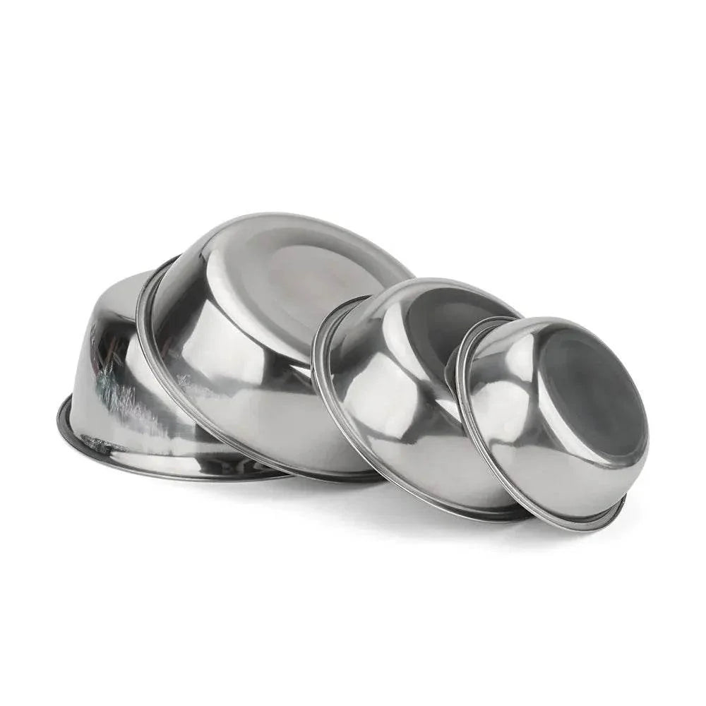Stainless Steel Dog Bowl for Cats & Dogs - Cartoon Design
