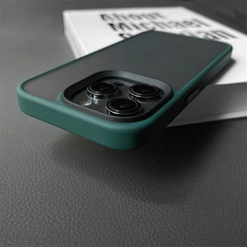 Armor Shockproof Hybrid Case for iPhone 15 14 16 Pro Max Matte Back Cover