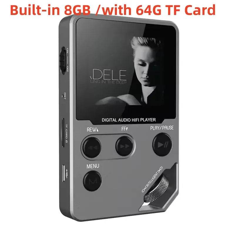 C5 8GB Lossless Bluetooth MP3 Music Player, Zinc Alloy Body,Rotary Controls