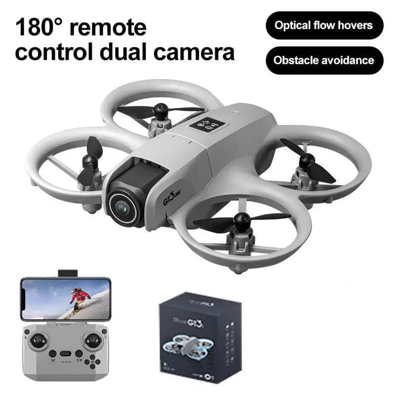 GT3 Mini With LED Foldable Drone GPS 8K HD Dual Camera Brushless Motor