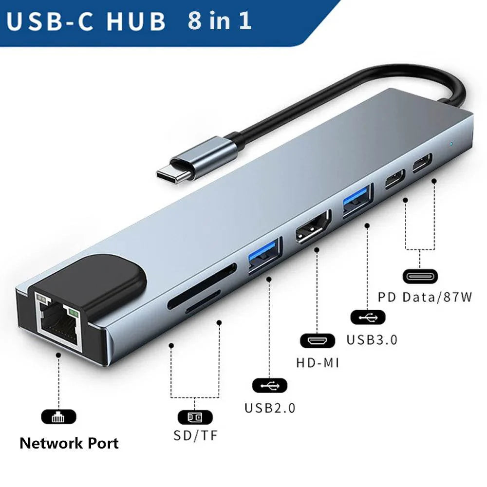USB Hub 3.0 Splitter Multiport Adapter 4K HDMI 4/5/6/8/11
