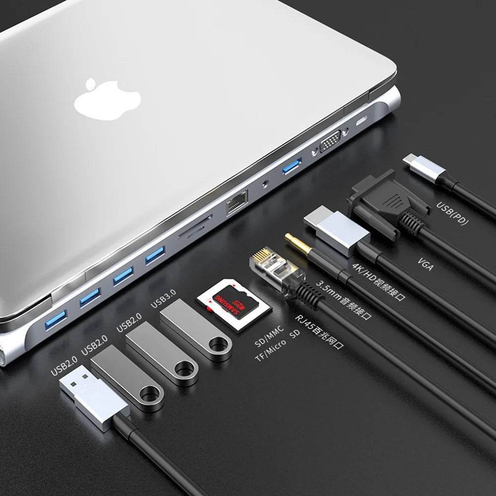 USB Hub 3.0 Splitter Multiport Adapter 4K HDMI 4/5/6/8/11