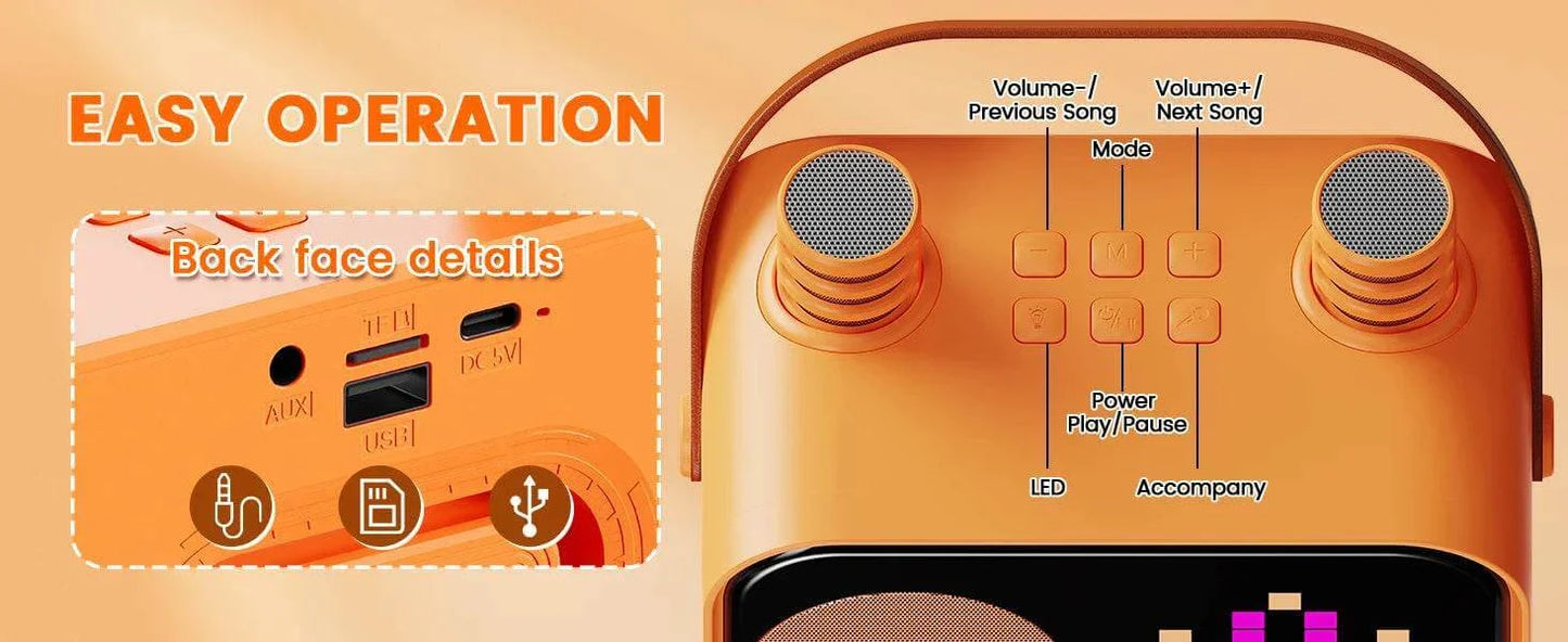 Mini Karaoke Machine for Kids