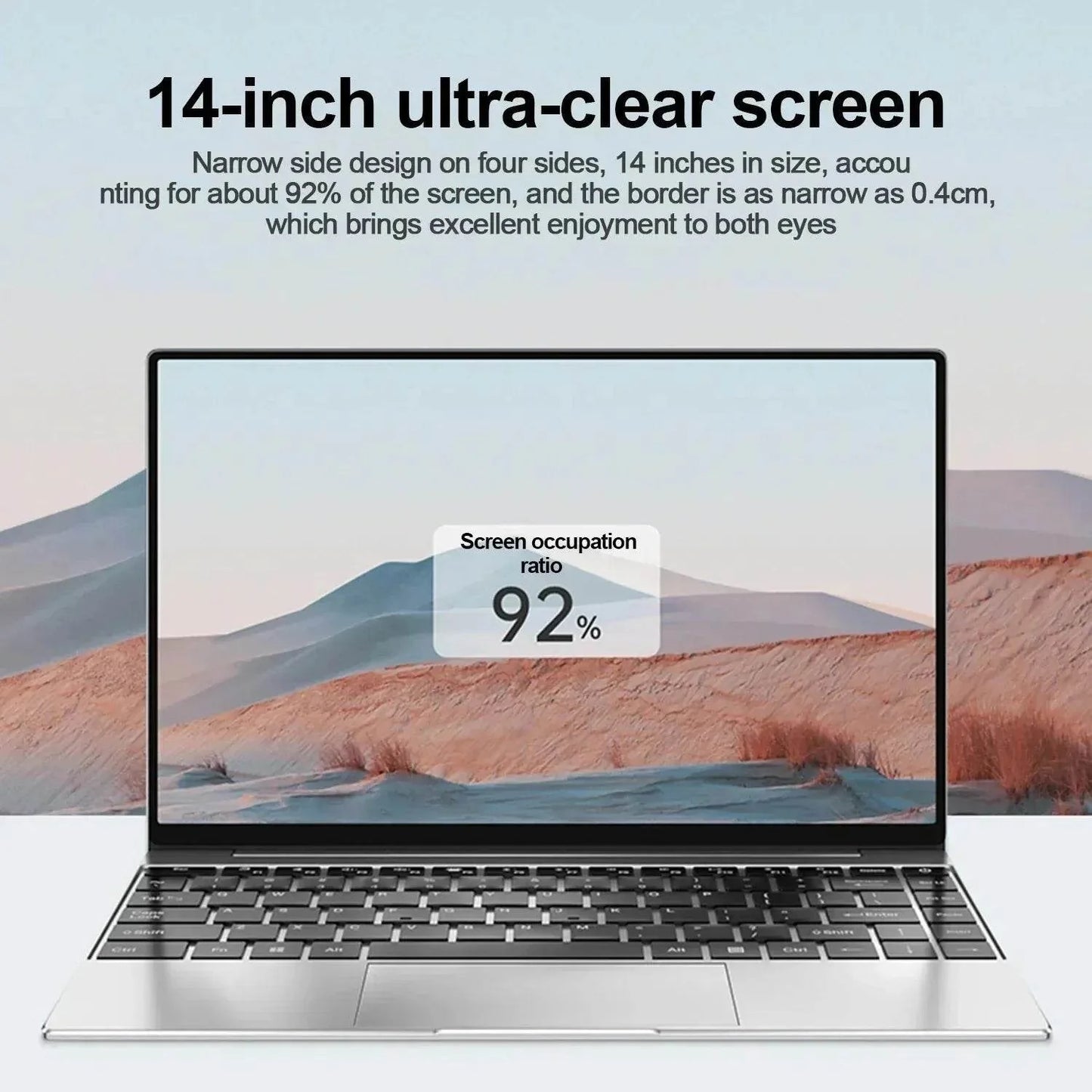 Laptop Ultra Slim16GB RAM 2TB SSD Intel N3700 Notebook
