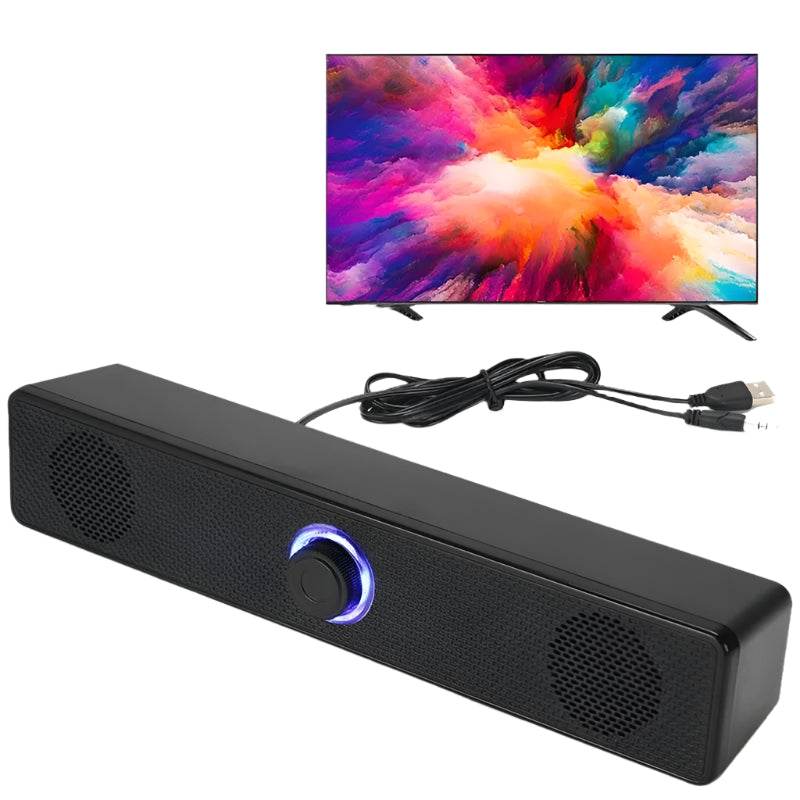 PC Soundbar Wireless Bluetooth Speaker, USB Powered for TV