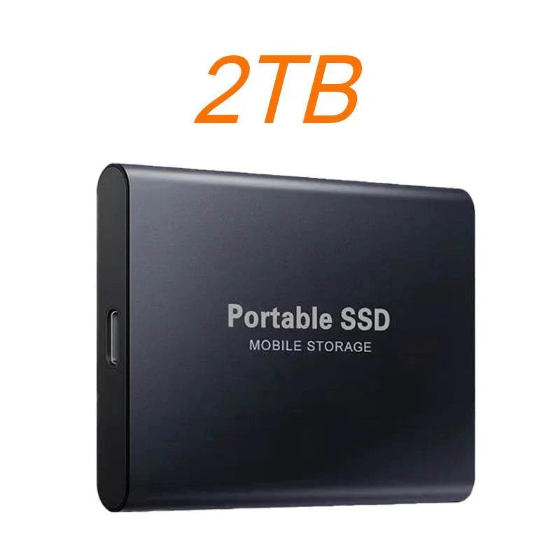 Portable SSD 1TB 2TB High Speed External Hard Drive USB3.1 Type-C Interface