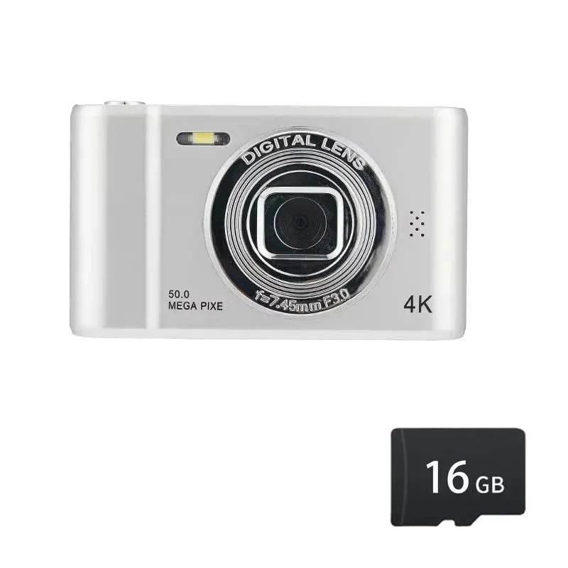 4K Digital Camera Travel Selfie Camara 50 Megapixels H2.4inch Screen