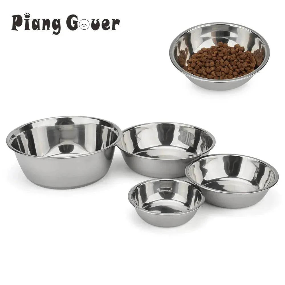 Stainless Steel Dog Bowl for Cats & Dogs - Cartoon Design