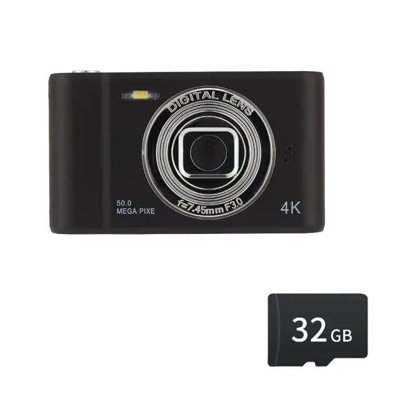 4K Digital Camera Travel Selfie Camara 50 Megapixels H2.4inch Screen