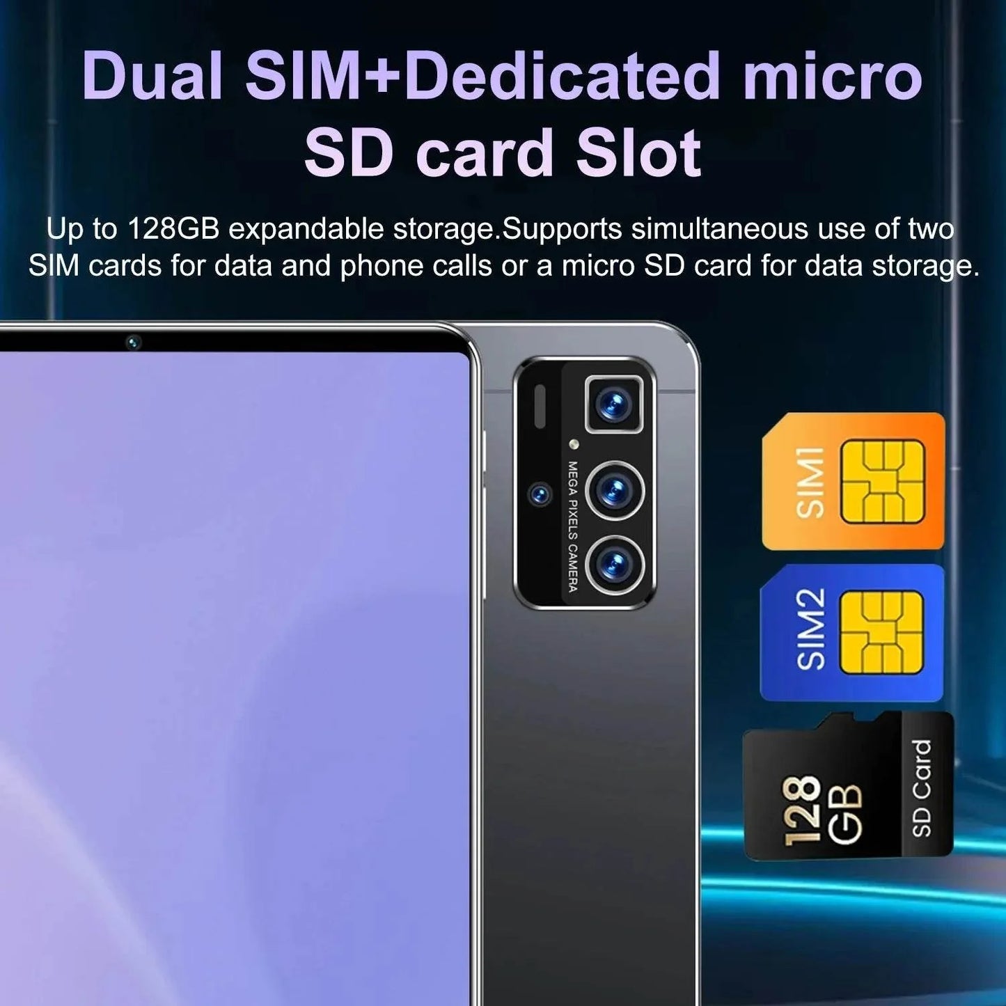 2025 New 5G Tablet 10.36Inch Android 13.0 Tablet MTK6797 16GB RAM 1TB ROM