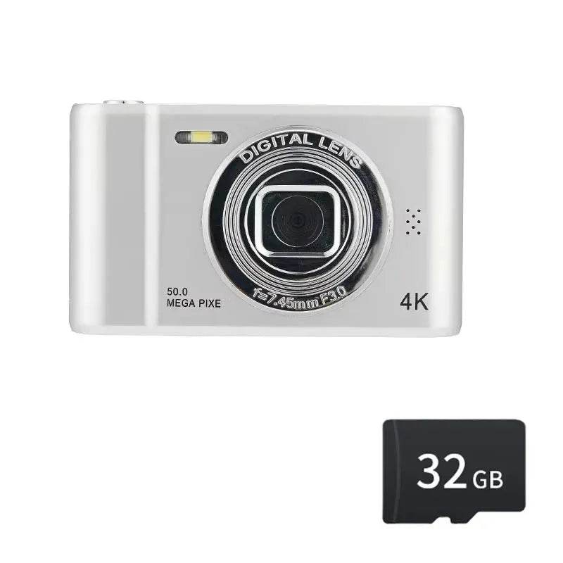 4K Digital Camera Travel Selfie Camara 50 Megapixels H2.4inch Screen