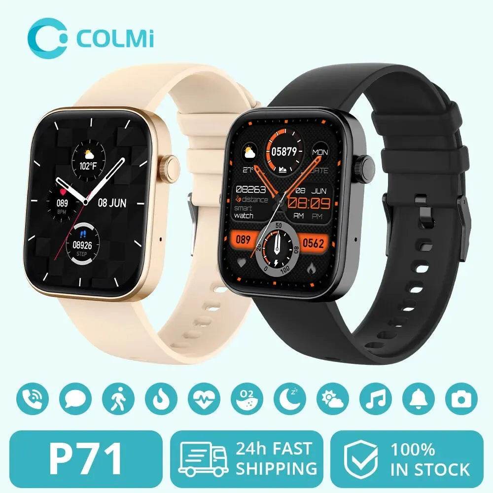 Smartwatch for Men Voice Calling Health Monitoring COLMI P71