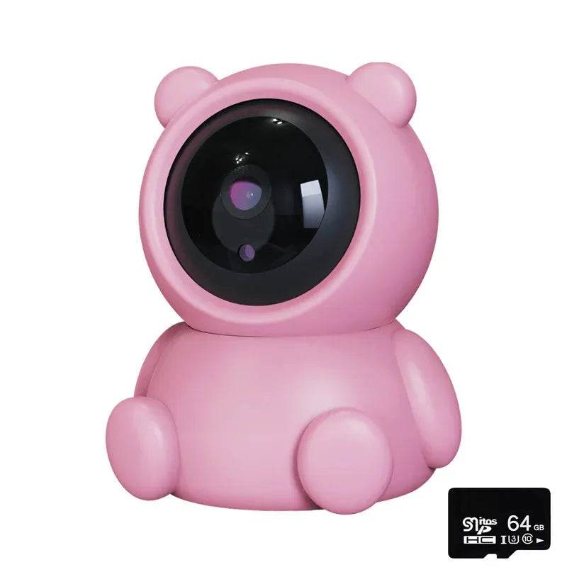 Smart Home Baby Security Monitor WiFi IP Camera – Cartoon Bear Design