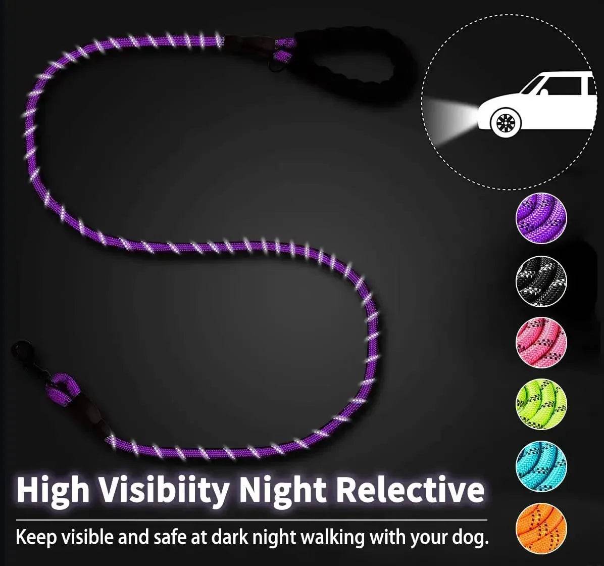 Strong Dog Leash Pet Leashes Reflectiv For Big Small Medium