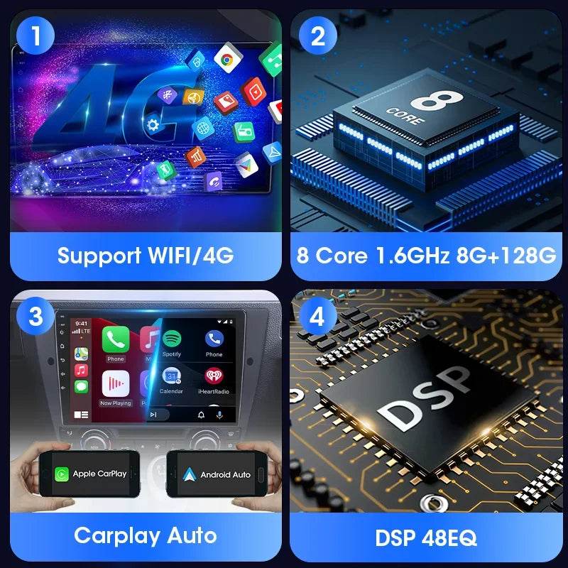 Android 12 Car Radio for Nissan Kia Honda Toyota VW