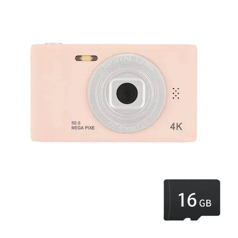 4K Digital Camera Travel Selfie Camara 50 Megapixels H2.4inch Screen