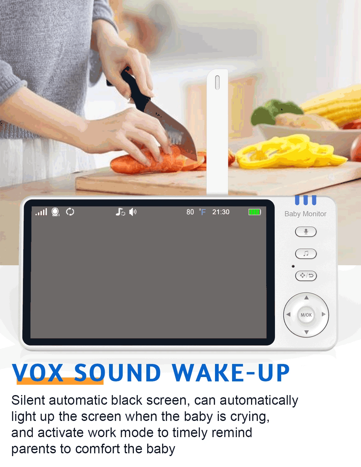 5" Video Baby Monitor with 4X Zoom | Yiktree