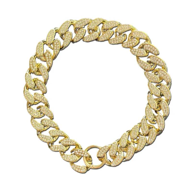ABS Plastic Dog Collar Chain Diamond