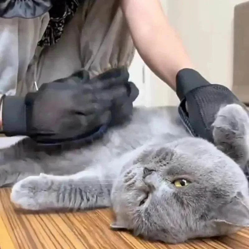 Silicone Pet Grooming Gloves for Cats & Dogs