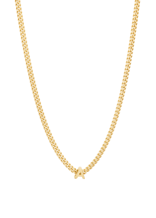 alphabet necklace with pendant A