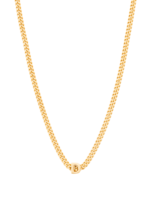 alphabet necklace with pendant D