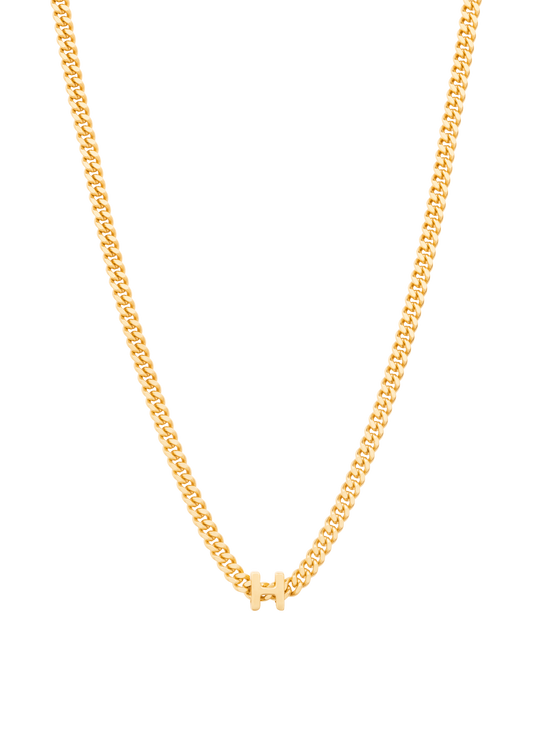 alphabet necklace with pendant H