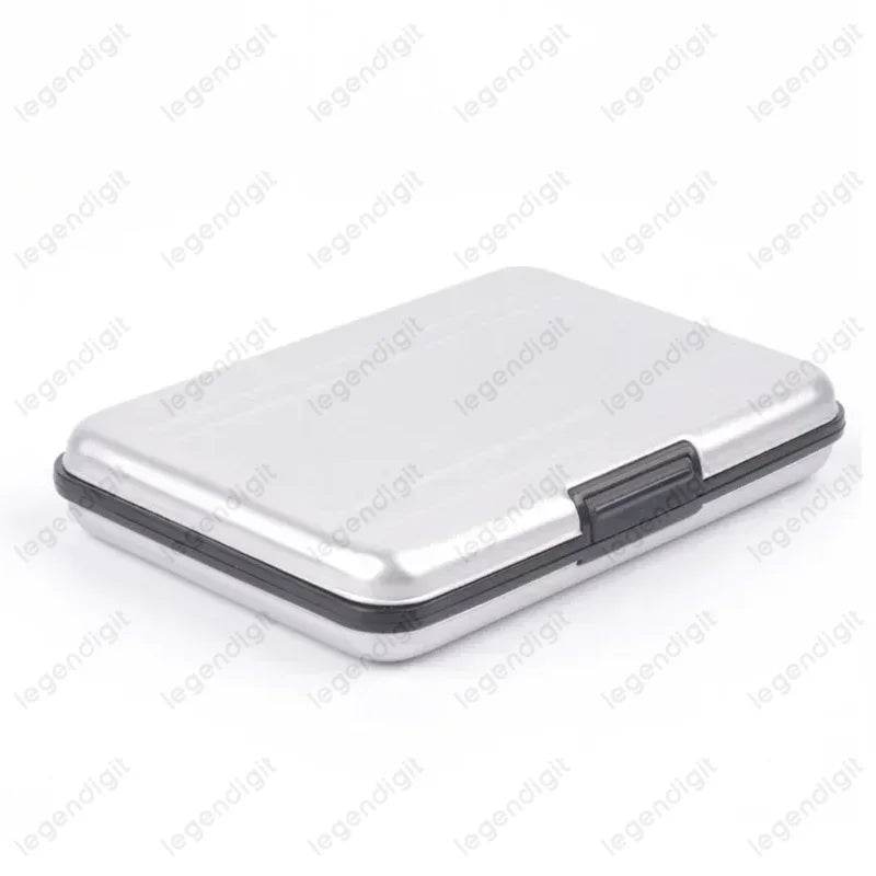 Aluminum Memory Card Case Portable 16 Slots Storage