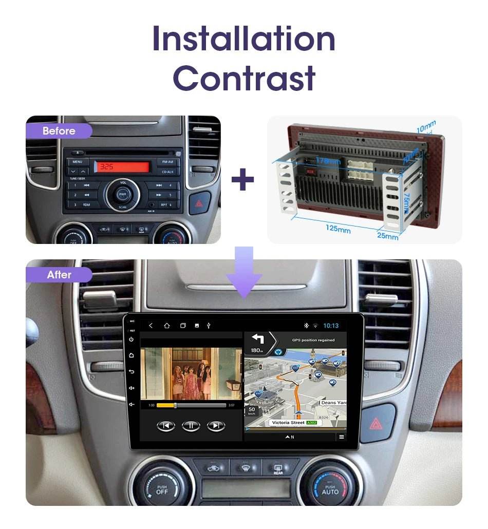 Android 12 Car Radio for Nissan Kia Honda Toyota VW