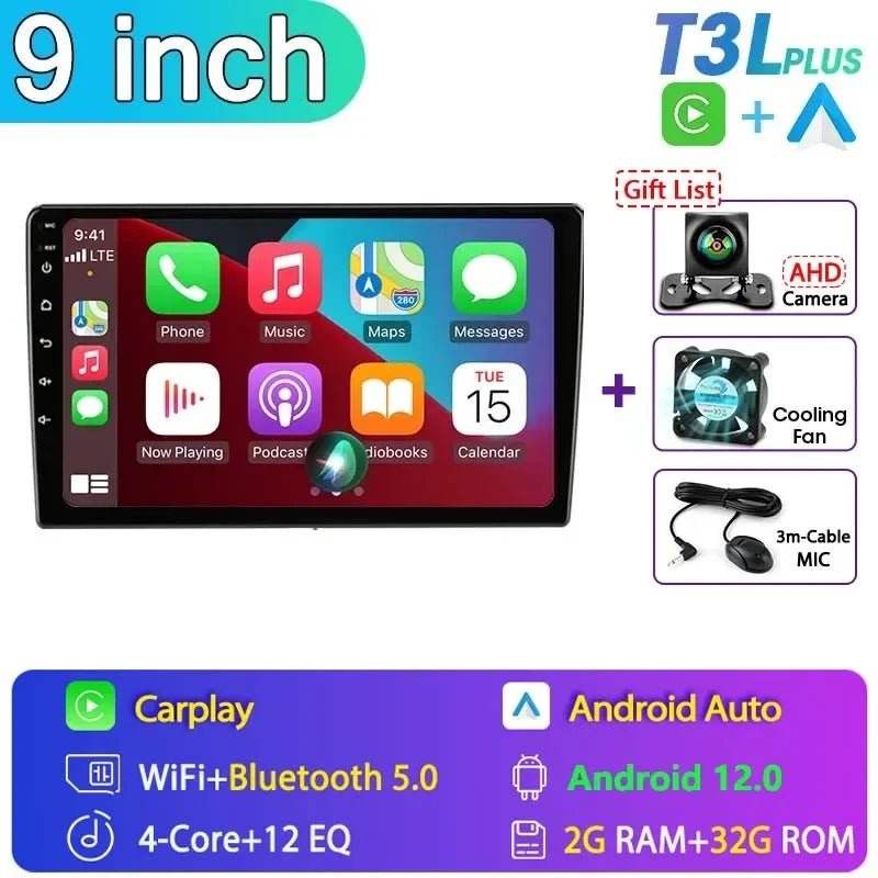 Android 12 Car Radio for Nissan Kia Honda Toyota VW