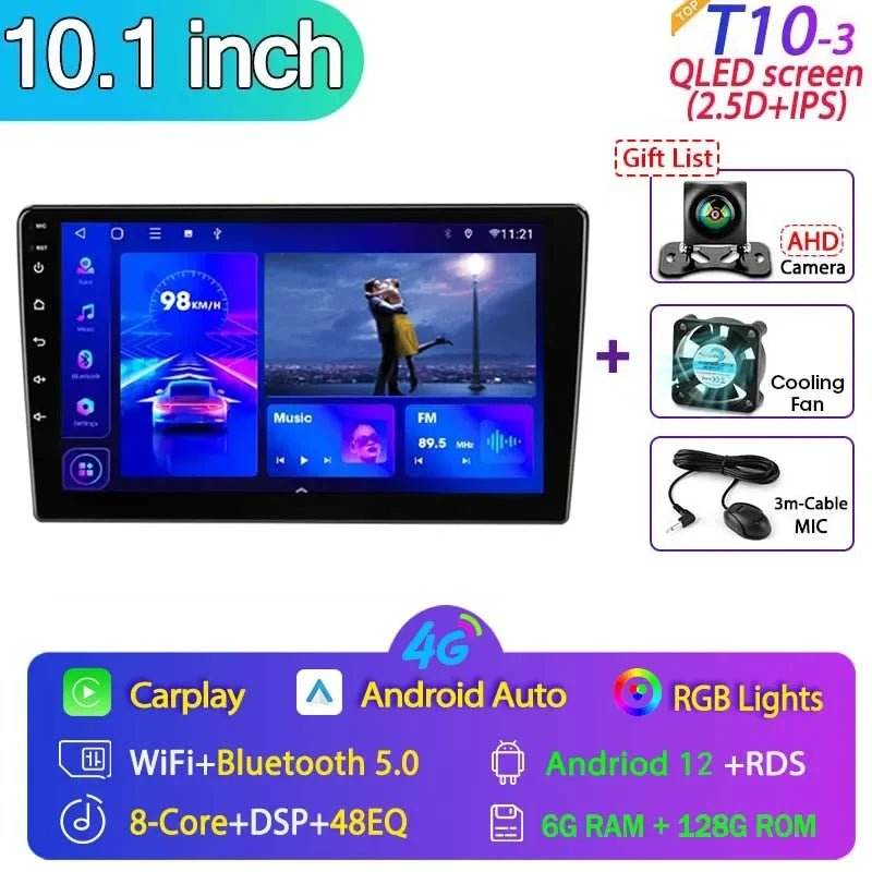 Android 12 Car Radio for Nissan Kia Honda Toyota VW