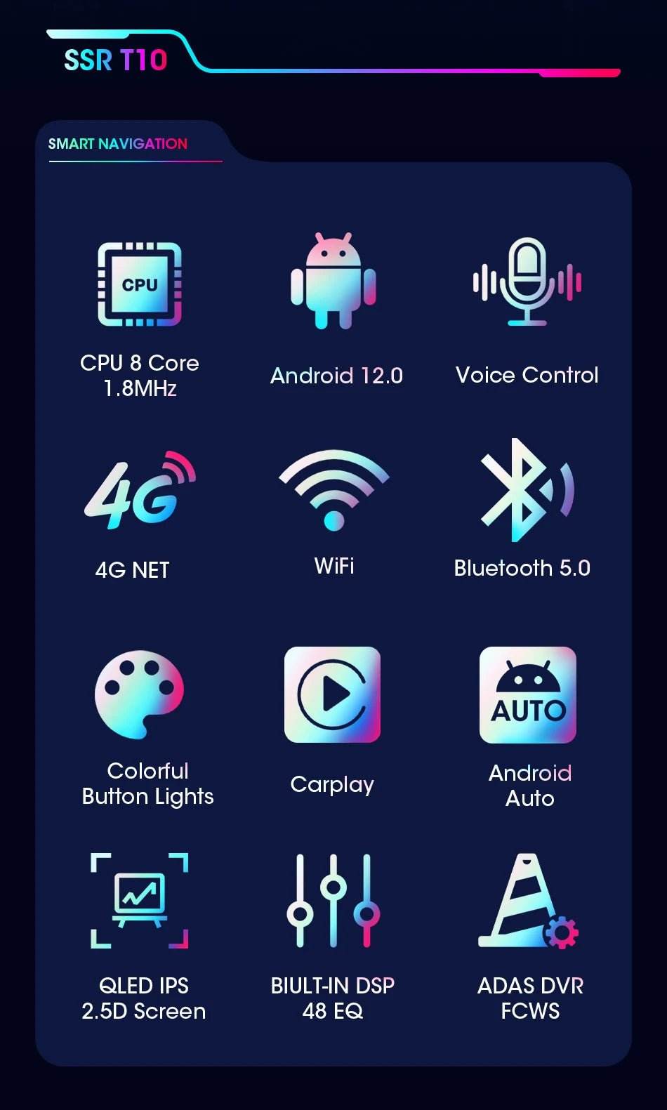 Android 12 Car Radio for Nissan Kia Honda Toyota VW