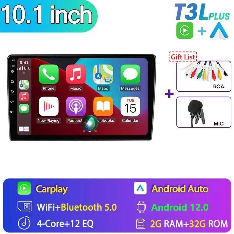 Android 12 Car Radio for Nissan Kia Honda Toyota VW