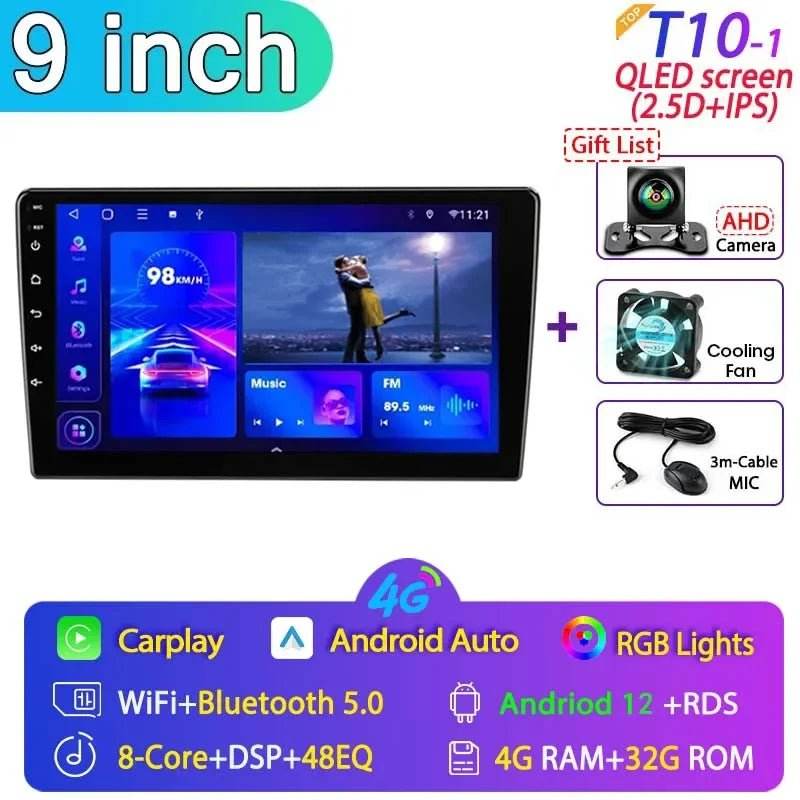 Android 12 Car Radio for Nissan Kia Honda Toyota VW