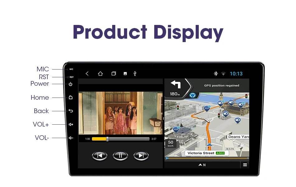 Android 12 Car Radio for Nissan Kia Honda Toyota VW