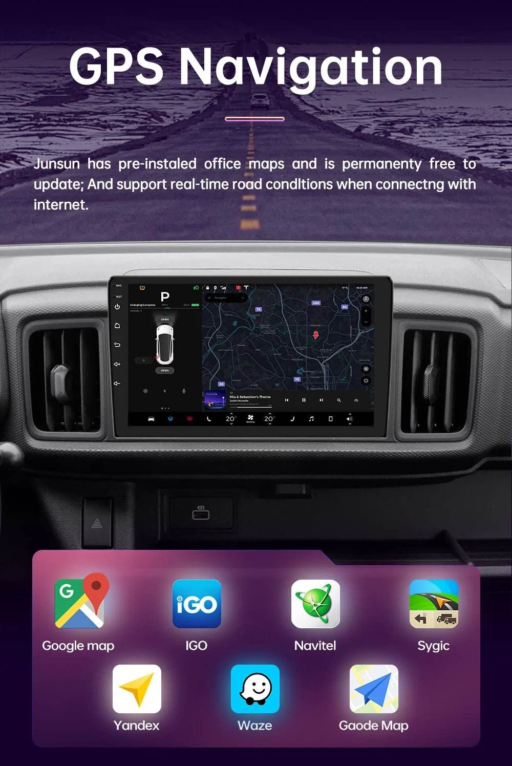 Android 13 4G Multimedia Carplay GPS Navigation
