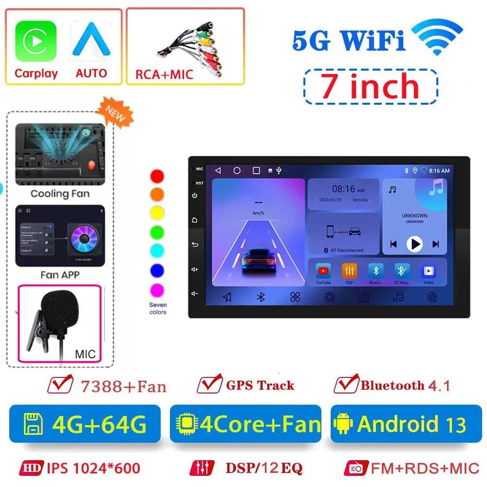 Android 13 4G Multimedia Carplay GPS Navigation