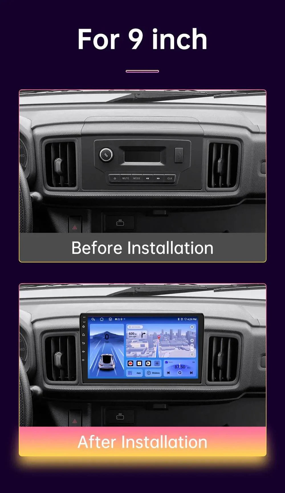 Android 13 4G Multimedia Carplay GPS Navigation