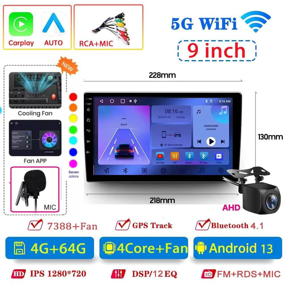 Android 13 4G Multimedia Carplay GPS Navigation