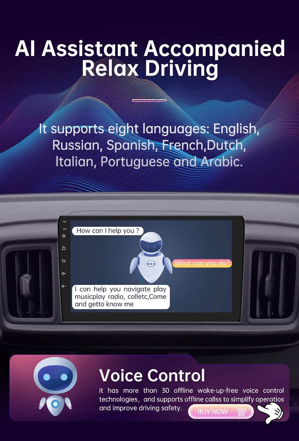 Android 13 4G Multimedia Carplay GPS Navigation