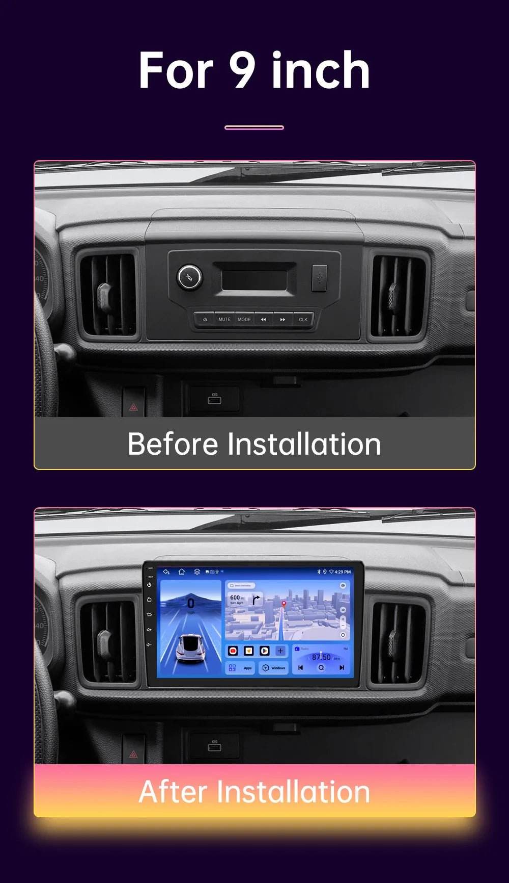 Android 13 4G Multimedia Carplay GPS Navigation
