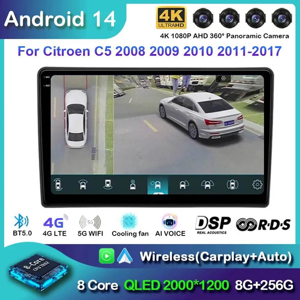 Android 15 Car Radio for Citroen C5 (2009-2015)