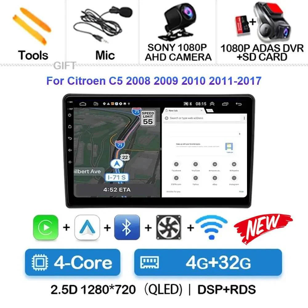 Android 15 Car Radio for Citroen C5 (2009-2015)
