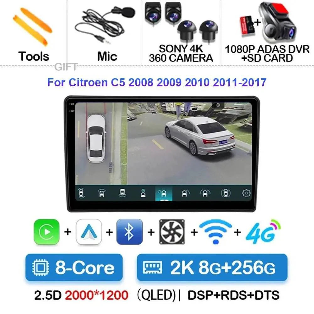 Android 15 Car Radio for Citroen C5 (2009-2015)